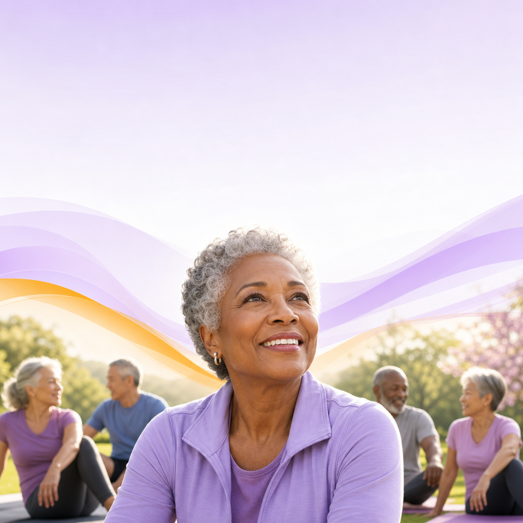 Depicint elderly healthy individuals